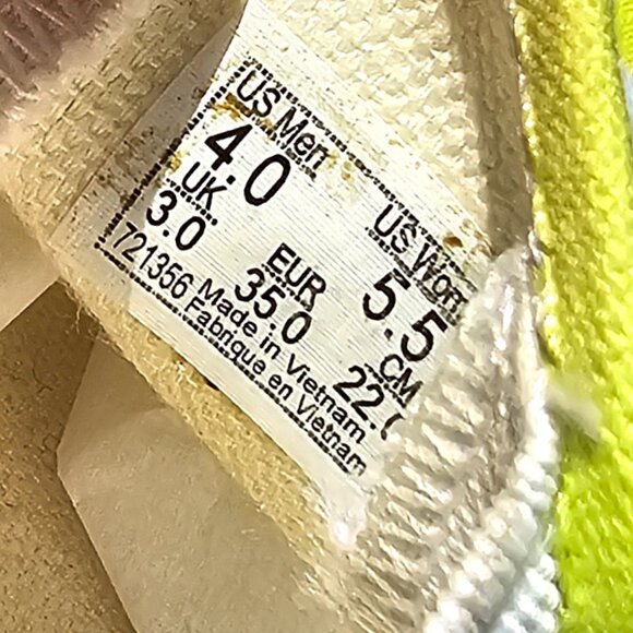 Vans 5.5 Women / 4.0 Men Slip On Yellow Checkerboard Sneakers - Picture 11 of 11